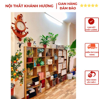 Kệ Sách Để Sàn Đa Tầng Nhiều Ngăn Gỗ Công Nghiệp Nhập Khẩu