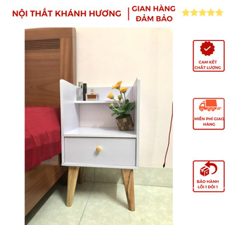 Tủ - Tap Để Đầu Giường Chân Gỗ Mẫu Mới Nhất 2024