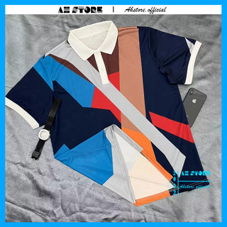 Áo polo nam in thêu hoạ tiết trẻ trung, Áo thun nam TMT chất thun cotton mềm mát - AHSTORE
