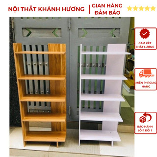 Kệ Sách Gỗ 5 Tầng Lắp Ghép Nhiều Màu Sắc