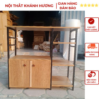 Kệ Bếp Kệ Để Lò Vi Sóng 4 Ngăn Kèm Ngăn Kéo Để Đồ Nhà Bếp FREESHIP HỎA TỐC HÀ NỘI