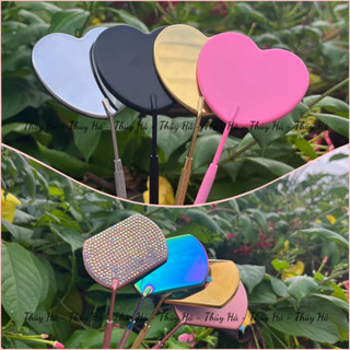 (Mẫu mới) Gương soi mi Trái Tim, Chữ Nhật gương soi chân mi hỗ trợ nối mi \ Thúy Hà