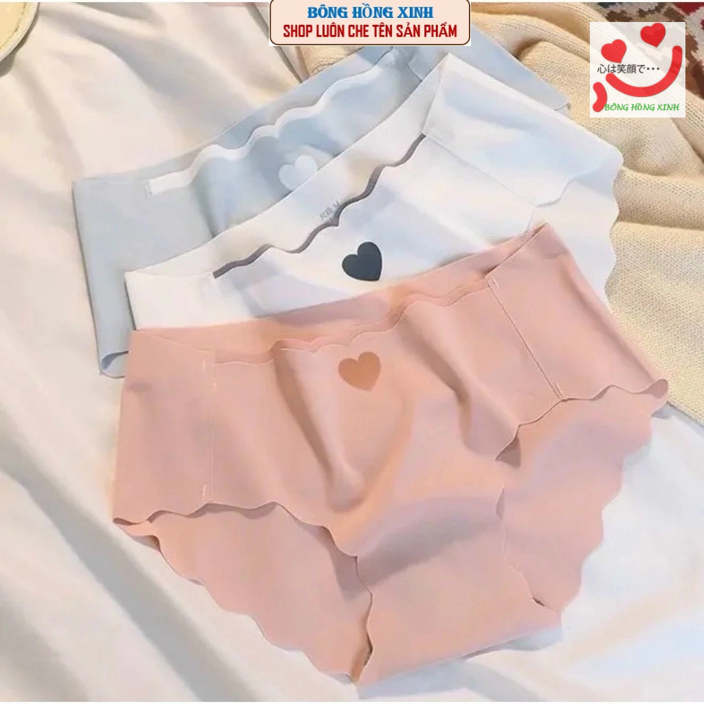 Combo 10 Quần Lót Nữ,Quần Su Tim Kháng Khuẩn Không Đường May Không Lộ Viền 40-68kg