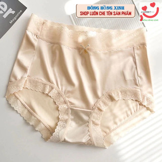 Combo 5 Quần Lót Su lụa cạp cao phối ren mềm mại 40-65kg