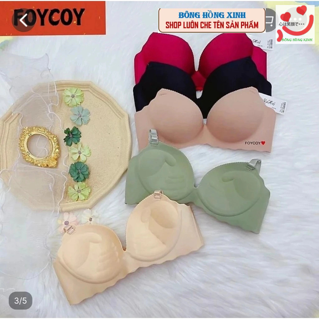 (TĂNG SIZE) Áo lót su đúc đệm bàn tay 3cm không gọng nâng đẩy dành cho V1 nhỏ lép ( áo trơn)