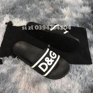 Dép nam nữ quai ngang, dép d&g to bản đế trơn quai cao su