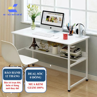 Bàn học, bàn làm việc U1 chân sắt sơn tĩnh điện,  mặt bàn MDF chắc chắn, bo góc, chịu tải tốt