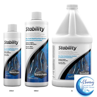 Vi sinh sống stability - dung dịch prime hãng seachem 500ml, 1l, 2l cho nước ngọt và nước mặn. tem chính hãng