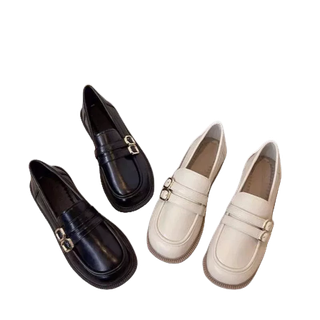 Giày búp bê nữ Choice QV 32 chất da mềm 2 khuy phong cách Lolita