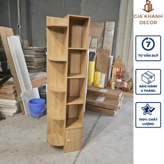 Kệ trang trí góc tường để sách để rượu gỗ mdf bền đẹp