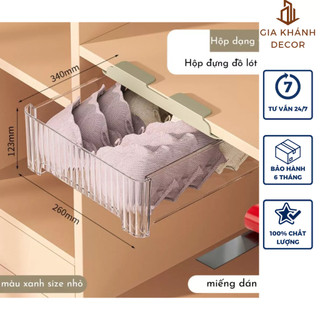 Hộp đựng đồ lót, tất vớ nhựa cứng pe cao cấp