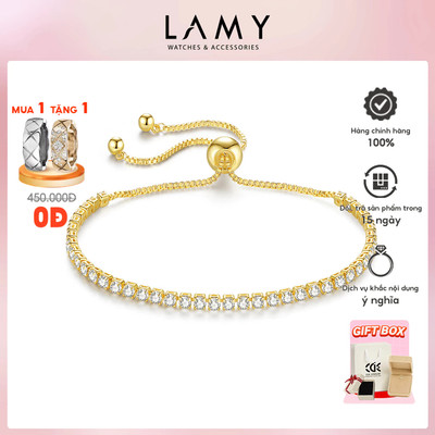 Lắc tay bạc ta LAMY White Subtle Bracelet Gold 2014