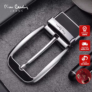 Thắt lưng nam cao cấp, dây nịt nam hàng hiệu pierre cardin vip112 da bò nguyên tấm, khóa cài vip