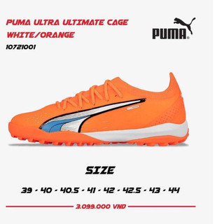 Giày đá banh puma ultra ultimate cage xanh trắng