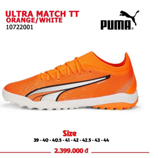 [HÀNG CHÍNH HÃNG] GIÀY BÓNG ĐÁ PUMA ULTRA MATCH TT TK CAM TRẮNG- ẢNH THẬT SHOP CHỤP