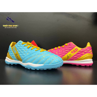 TA11- Mix màu Xanh-hồng- Giày đá bóng Kamito TA11, hàng chính hãng- Full size- Ảnh thật shop chụp