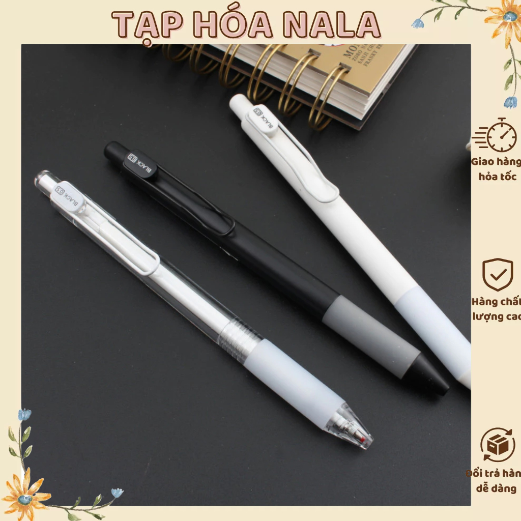 Bút Mực Gel Basic DOMI 911 Ngòi 0.5mm Màu Đen / Đỏ / Xanh Dương - Tiệm Bút 0.075