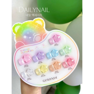 Set sơn Gel Nhũ Govandi 9 màu (Tặng bảng màu)