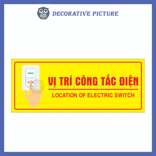 Biển Chỉ Dẫn Vị Trí Công Tắc Điện - Location Of Electric Switch