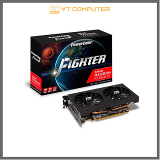 Vga powercolor fighter radeon rx 6500 xt 4gb gddr6 new bảo hành chính hãng 36 tháng