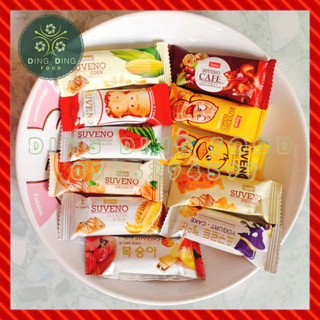Mới - Bánh Sữa Chua Xốp Giòn Suveno Mix Vị 500g Thiên Thảo Globe, Ăn Vặt Siêu Ngon, DING DING FOOD