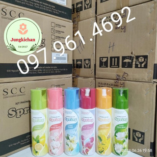 Thùng 24 chai Xịt phòng nước hoa Spring 225ml