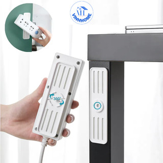 Miếng dán tường treo ổ điện hình chữ nhật xoay 360 độ, miếng dán ổ điện, kệ remote, bộ phát wifi, chắc chắn, chịu lực