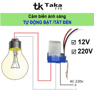 Công tắc cảm biến ánh sáng AS10 thông minh tự động bật tắt giúp tiết kiệm điện AC220v 10A SS-LS