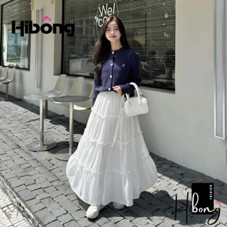 Chân Váy VOAN LỤA Dáng Dài 2 Lớp Cạp Chun Lưng Cao CV19, Chân Váy Midi Kiểu Trơn Có Lót Trong HIBONG