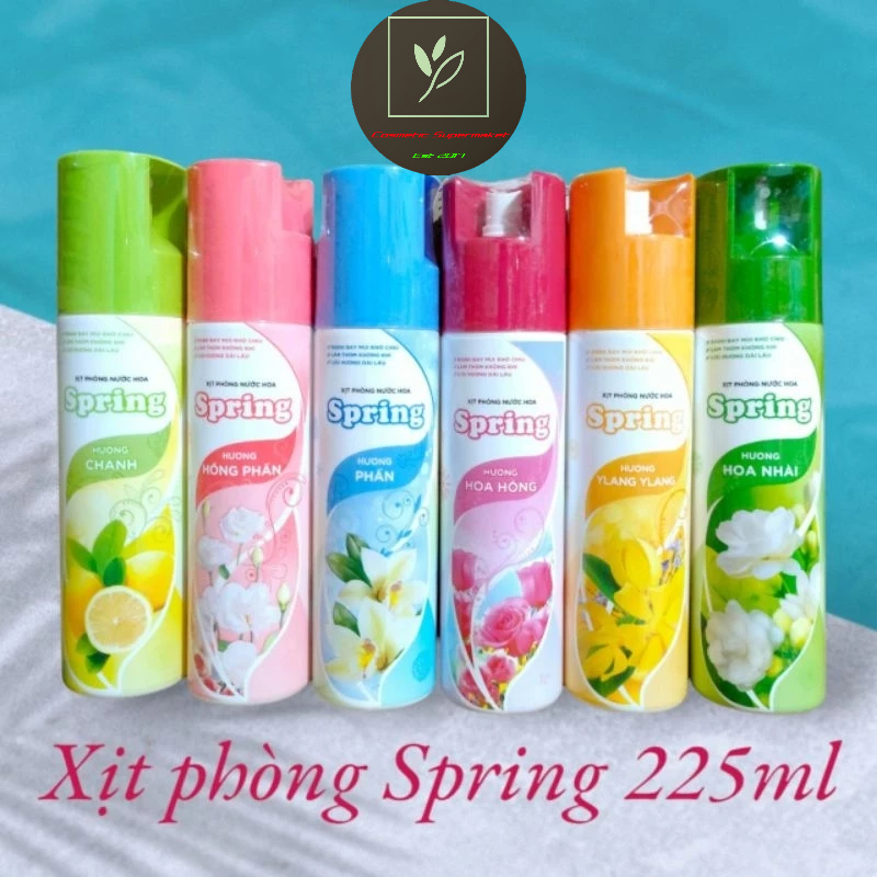 (5 MÙI) Nước hoa xịt phòng Spring 225ml