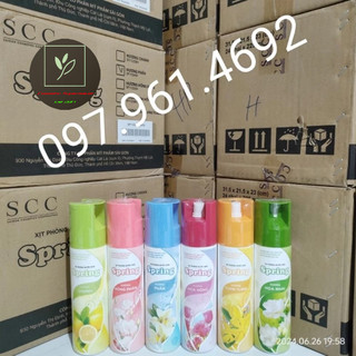 Thùng 24 chai Xịt phòng nước hoa Spring 225ml