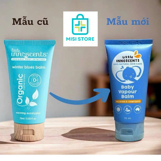 (Mẫu Mới) Dầu Bôi Ấm ngực (Organic Little Innoscents) cho bé ( Tuýp 75ml )