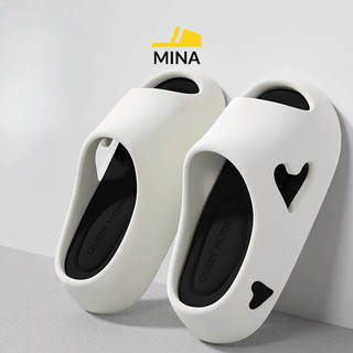 Dép Đúc Bánh Mì Trái Tim Độn Để 5cm Chất Liệu EVA_MINA