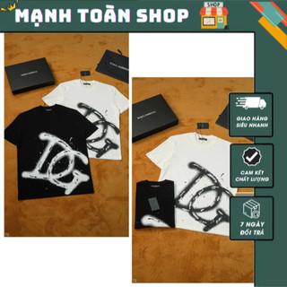 Áo phông nam đê gờ họa tiết logo to phối vẩy sơn siêu chất - áo thun nam đê gờ họa tiết in siêu nét