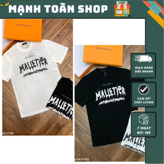 Áo phông nam lờ vê malletier in ngực siêu nét - áo thun nam nữ lờ vê in ngực siêu chất