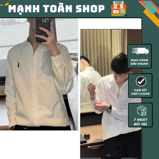 Áo sơ mi nam nữ thêu ngựa ral.ph lau.ren idol an thuyên siêu chất - áo sơ mi nam nữ thêu ngựa siêu đẹp