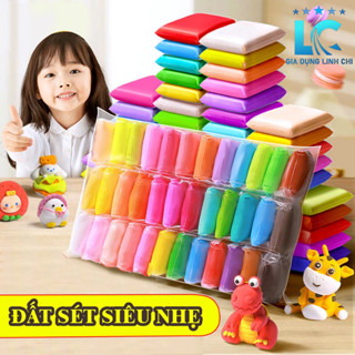 Combo đất sét tự khô Nhật 12/36 màu đất nặn tự khô cao cấp siêu nhẹ dành cho bé làm butter slime