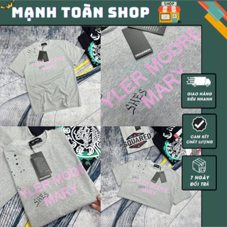 Áo Phông Nam Đết Quy Xám Chữ Hồng Mary In Siêu Chất - Áo Thun Nam Nữ Đết Quy Chữ Hồng In Siêu Đẹp