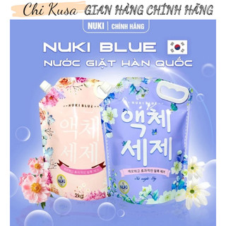 Chính hãng nước giặt nuki blue hàn quốc sạch sâu thơm lâu hương thơm dịu nhẹ 2kg