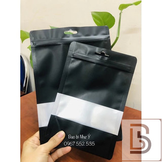 [1kg/size] túi zipper màu đen cửa sổ tràn - hàng dày đẹp