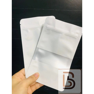 [1kg/size] túi zipper trắng sữa cửa sổ tràn - hàng dày đẹp