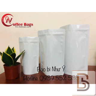 [1kg/size] Túi zip đáy đứng 2 mặt sữa - hàng đẹp