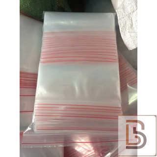 [500gr/size] túi zip viền chỉ đỏ(nhiều size)