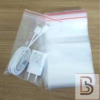 [500gr/size] túi zip viền chỉ đỏ(nhiều size)