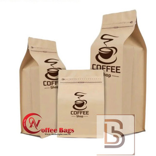 [1kg/size] túi zipper GIẤY 8 CẠNH đựng cafe (Full size: 250gr, 500gr, 1kg)
