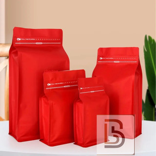 [HOT SALE - 1kg/size] túi zipper 8 cạnh MÀU ĐỎ CÓ VAL [FULL SIZE]