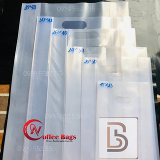 1kg/size -  túi nilon PE trong dẽo, túi xách hàng, túi gói hàng