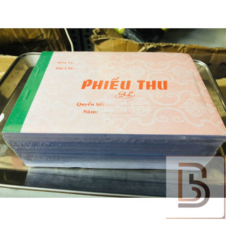 1 Quyển phiếu thu 2 liên (100 tờ - 50 bộ)