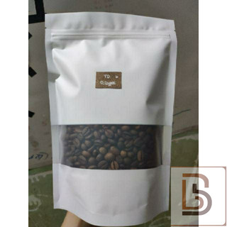 1kg túi zipper sữa có cửa sổ (mẫu mới có lỗ treo - hoặc không lỗ treo)