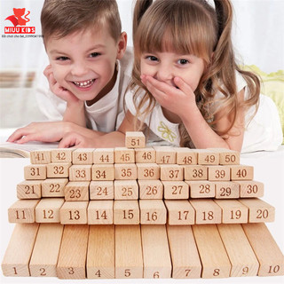 Đồ chơi domino quân bằng gỗ an toàn cho cho bé